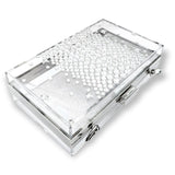 Madison Butterfly Crystal Lucite Clutch