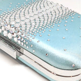 Ella Aqua Crystal Clutch