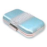 Ella Aqua Crystal Clutch
