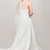 Nicolette Two-Tier Waltz Handkerchief Pearl Veil