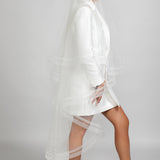 Ryder Waltz Double Horsehair Trim & Crystal Veil