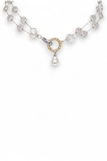 Très Chic double row pearl choker necklace by Ariel Taub
