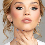 Vera CZ Star Hoop Earrings