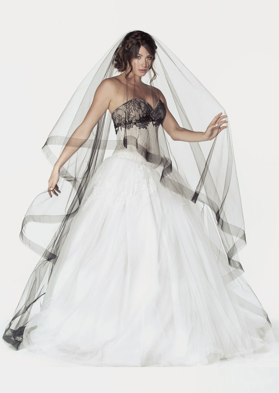 Veil Style 1710 | Ariel Taub Luxury Bridal Accessories Light Ivory Veil Style 1710 | Ariel Taub Luxury Bridal Accessories Light Ivory