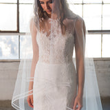 1805 Two-Row Horsehair Chapel Length Veil