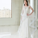 Hana Two-Tier Cathedral Pleated Horsehair Veil