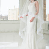 Hana Two-Tier Cathedral Pleated Horsehair Veil