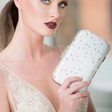 Hadley Crystal Polka Dot Clutch