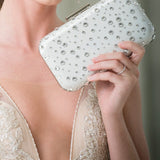 Hadley Crystal Polka Dot Clutch