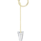 Dash Crystal Spike Lariat Necklace