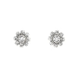 Dolly Small Floral Crystal Stud Earrings
