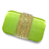 Ella Lime Green Crystal Clutch