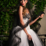 Epic Two-Tier Horsehair and Lace Cathedral Veil
