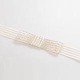 Evie Striped Ribbon Bow Belt