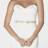 Evie Striped Ribbon Bow Belt