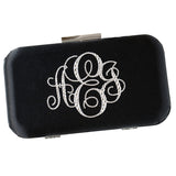 Glam Crystal Monogram Clutch
