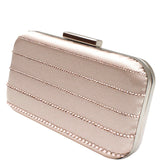 Harmony Striped Crystal Clutch