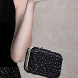 Hadley Crystal Polka Dot Clutch