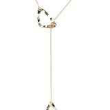 Jennifer Triangle Lariat Necklace