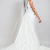 Kelly Cathedral Veil with Heavy Crystal Top and Hidden Heart Detail