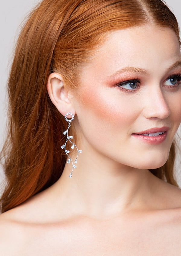 Lily Crystal Drop Earrings