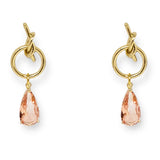 Lori Crystal Knot Drop Earrings