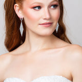 Lux Crystal Diamond Drop Earrings