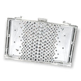 Madison Butterfly Crystal Lucite Clutch
