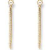Maxie Crystal and Pearl Drop Earrings