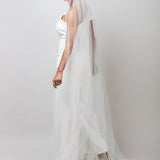 2000 Scattered Round Pearl Cathedral Veil